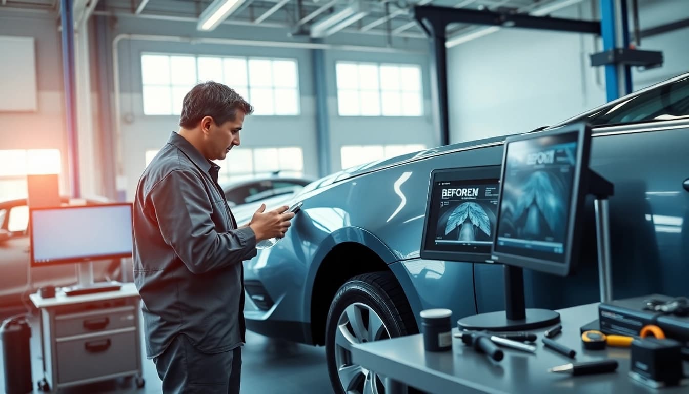 Hagelschaden Reparatur München durch Experten in einer professionellen Werkstatt