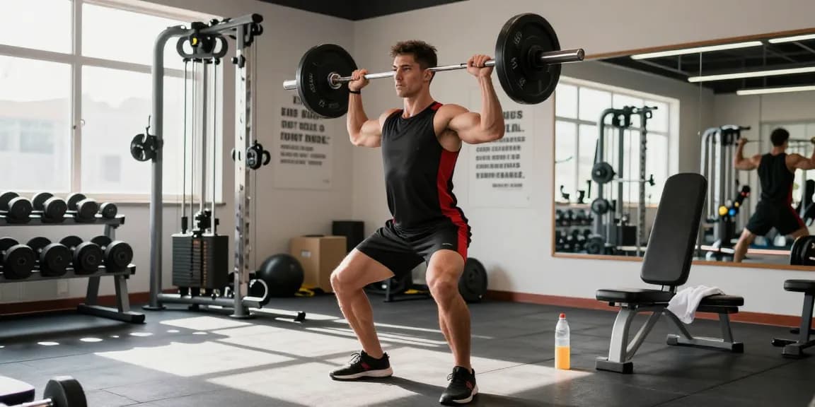 Anabolika Shop featuring a dedicated bodybuilder lifting weights in a modern gym, embodying strength.