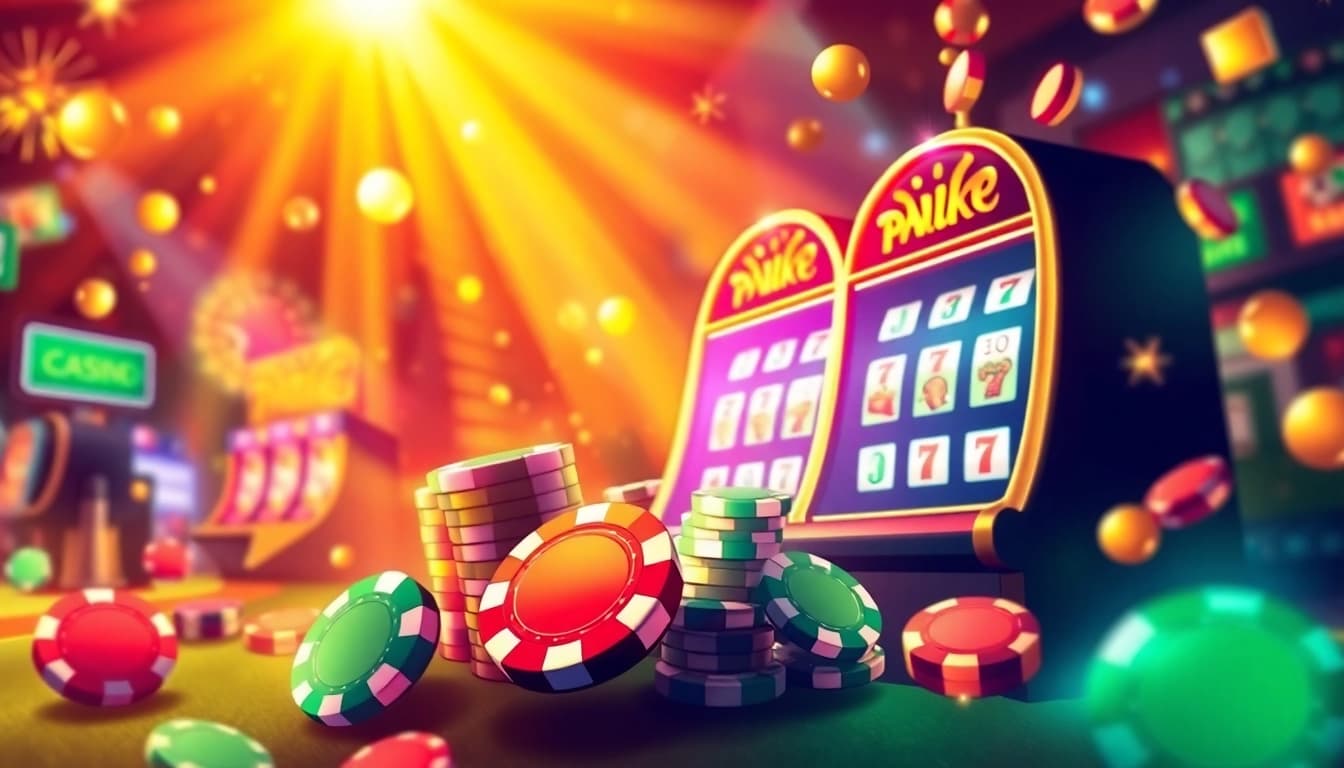 Discover attractive casino bonus ohne einzahlung offers with vibrant poker chips and dazzling lights.