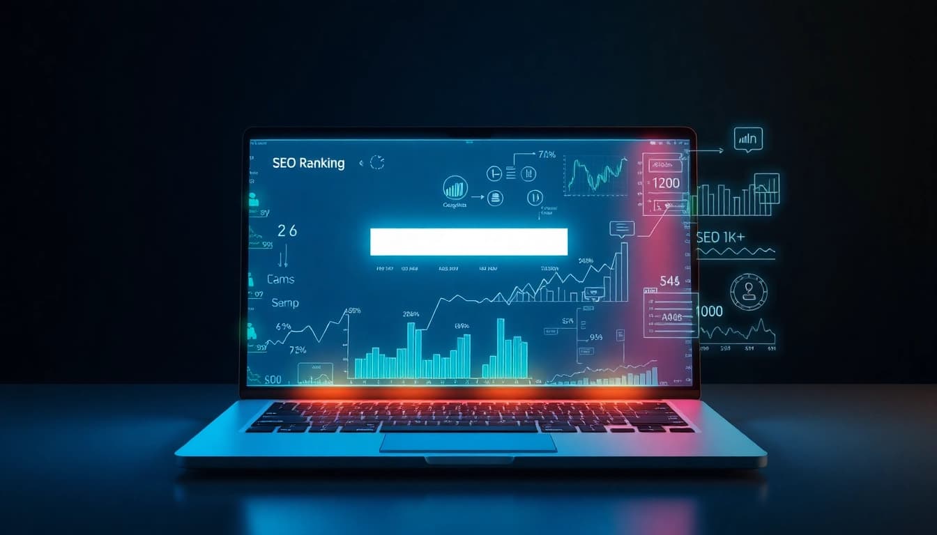 Analysieren Sie das SEO-Ranking mit einer innovativen Suchmaschine und dynamischen Diagrammen.