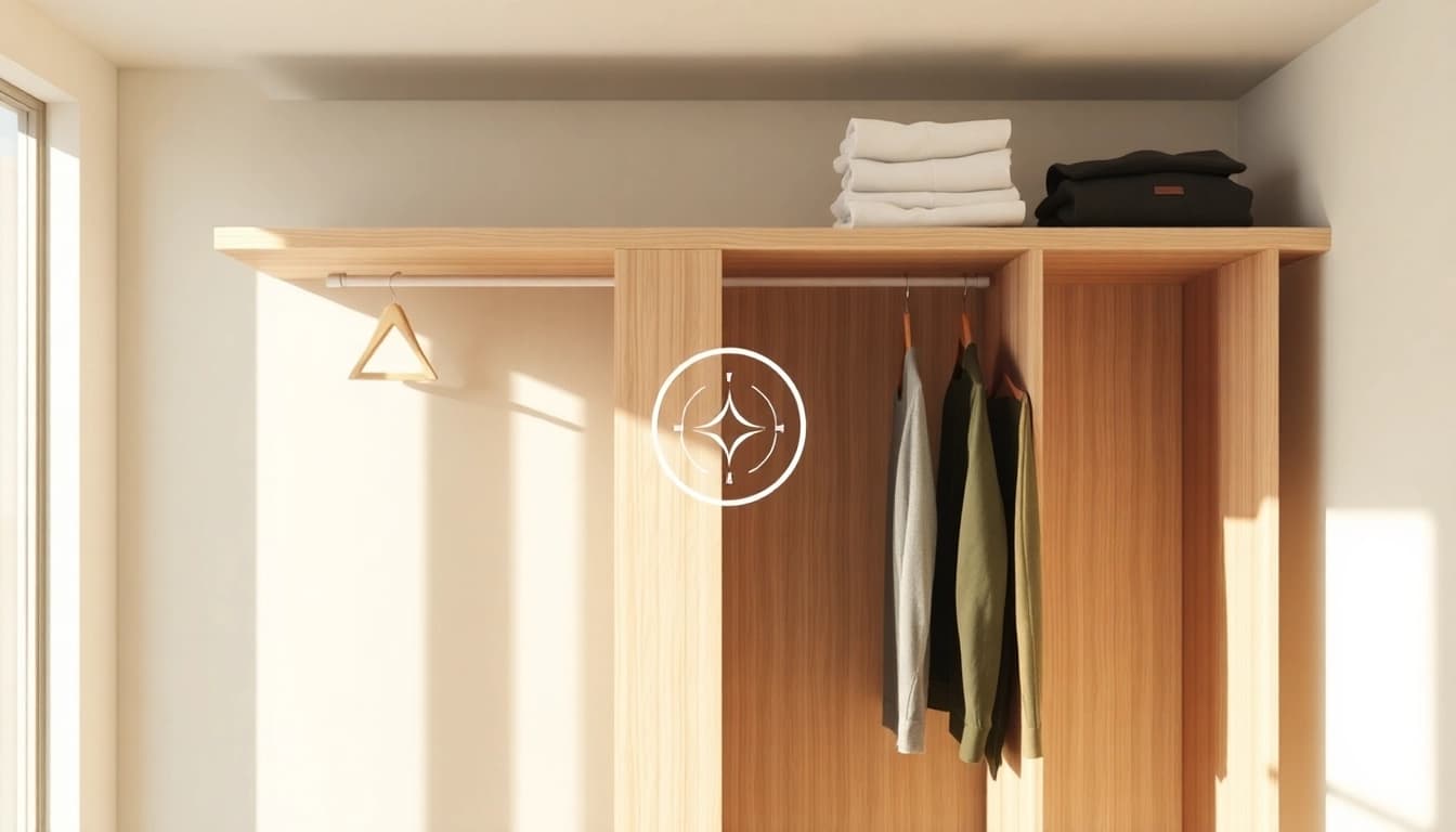 Kleiderbügel mit eigenem Logo, personalisiert aus hochwertigem Holz, ideal für elegante Präsentationen.