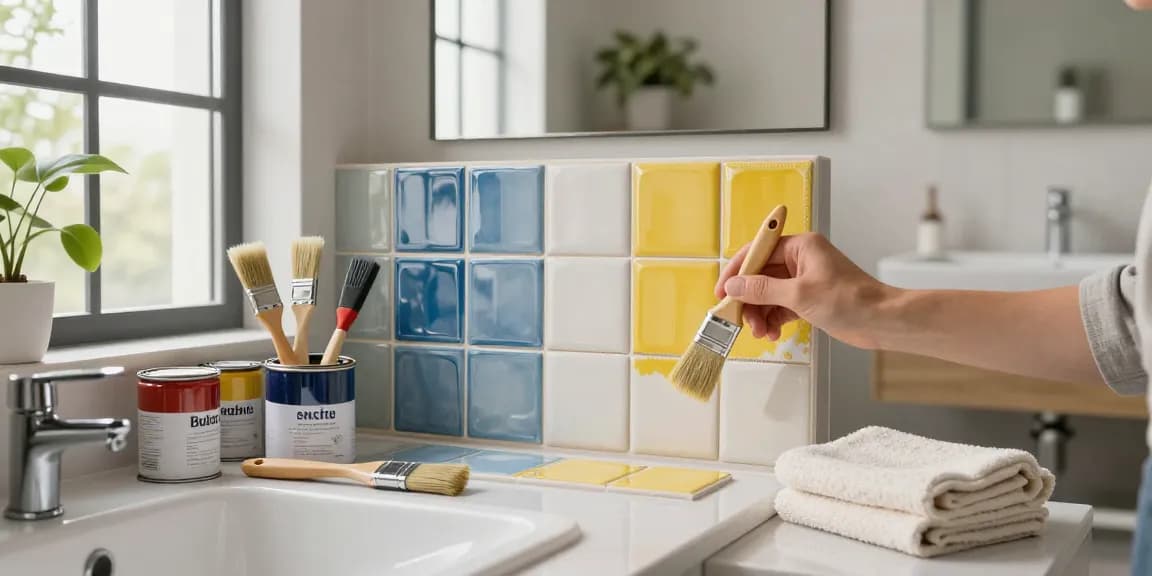 Transformeer uw badkamertegels met creatieve ideeën voor badkamer tegels verven inspiratie.