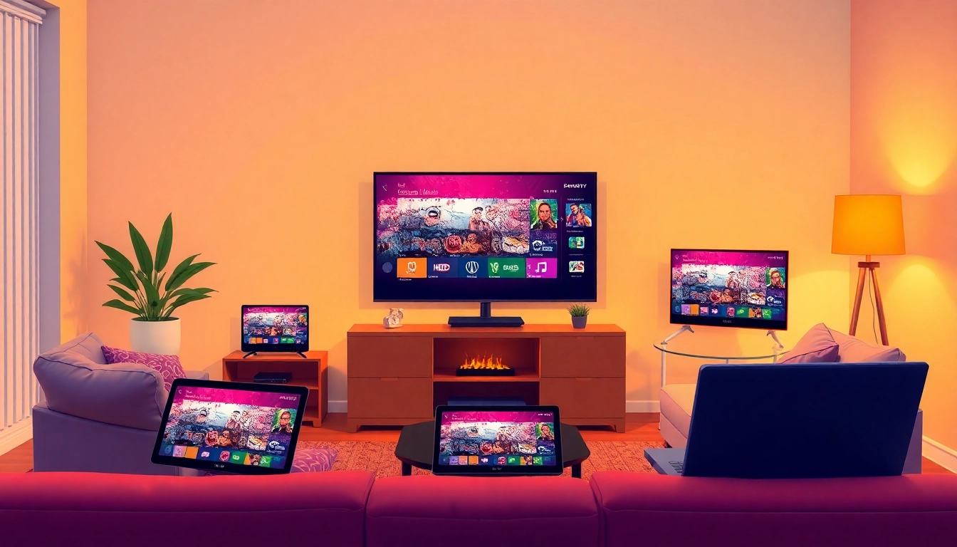 Enjoy seamless streaming with top IPTV anbieter across diverse devices in a cozy setting.