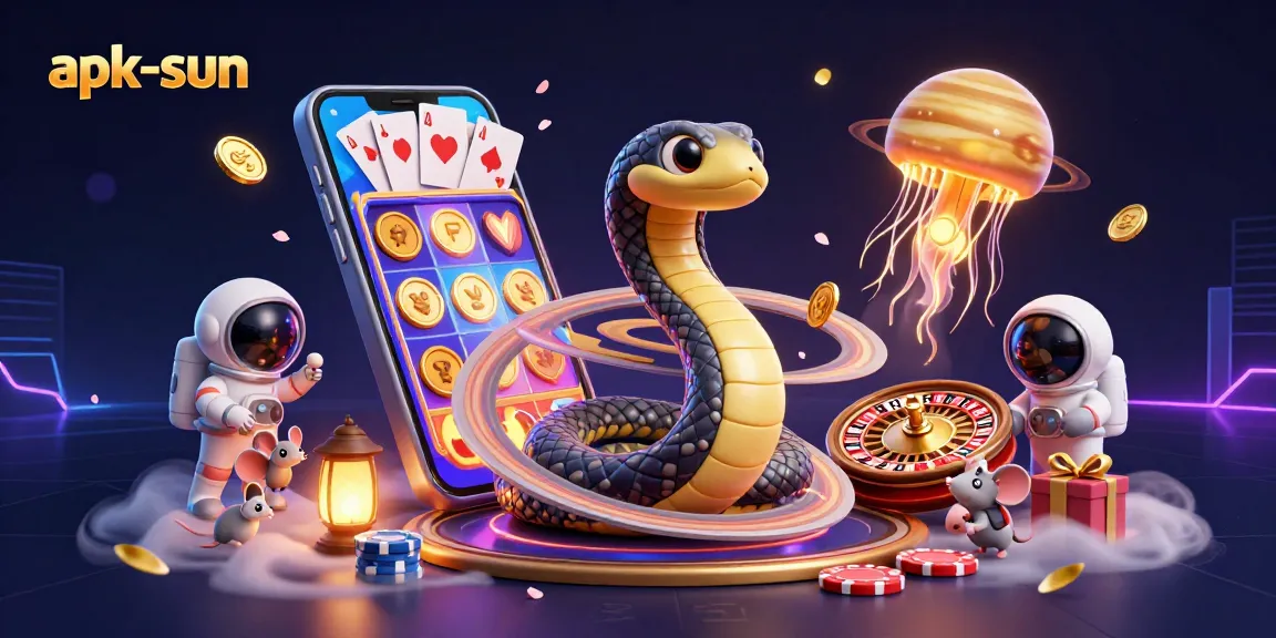 Bet with apk-sun in a cosmic carnival of casino excitement featuring vibrant gaming elements.
