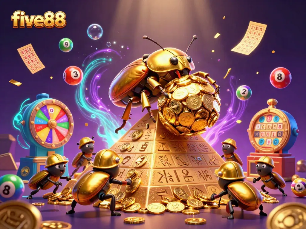 Engage in winning strategies at five88 with vibrant themed gaming elements and immersive casino visuals.