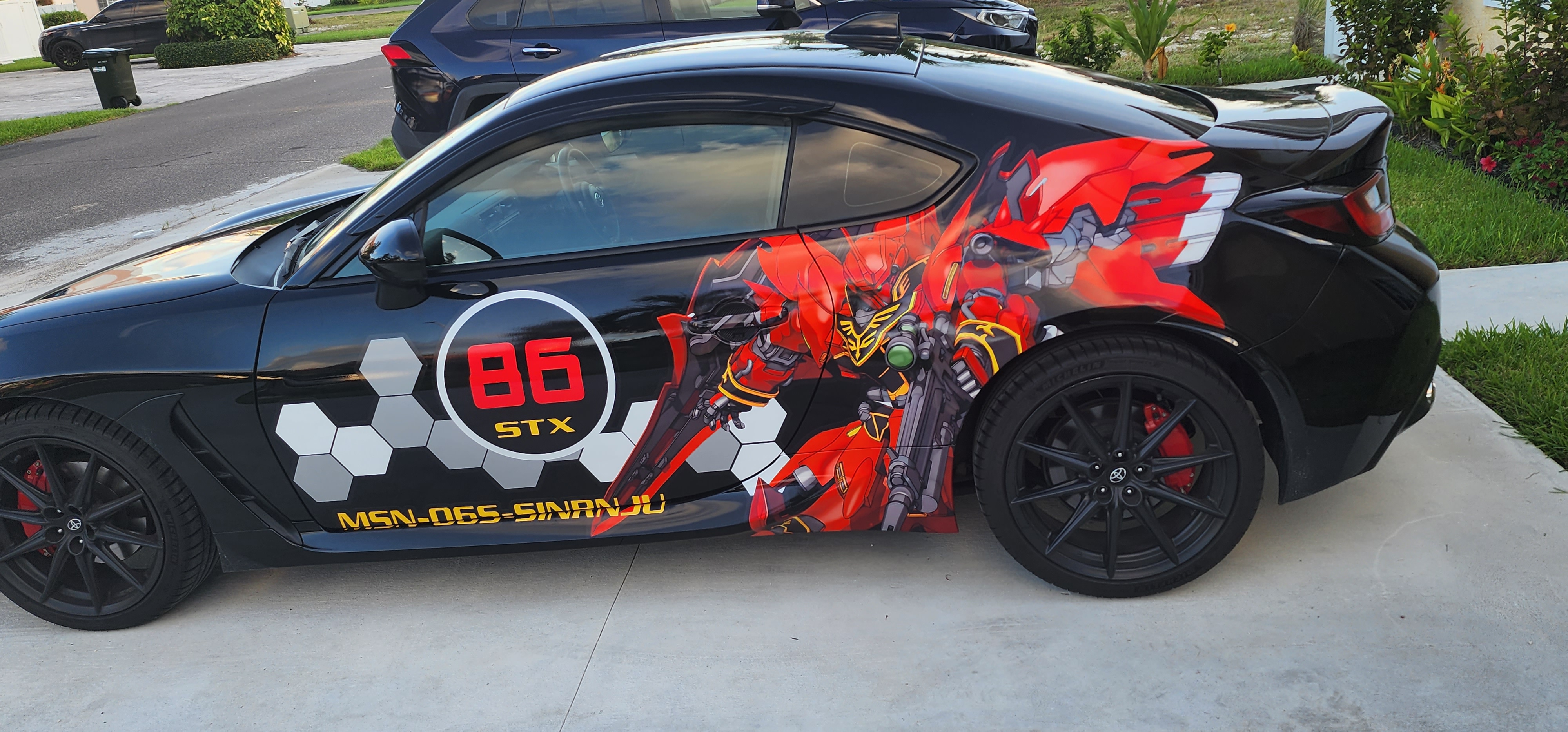 Sleek and Bold Anime Car Vinyl Wrap Styles Just for You