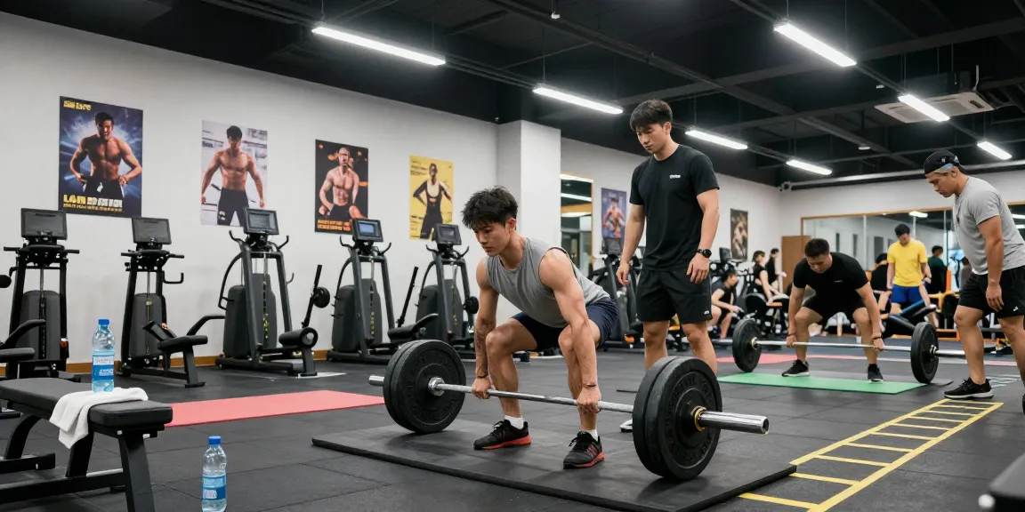 Engagierter Athlet hebt Gewichte im Fitnessstudio und präsentiert die Angebote von Anabolika Shop Deutschland für effektiven Muskelaufbau.