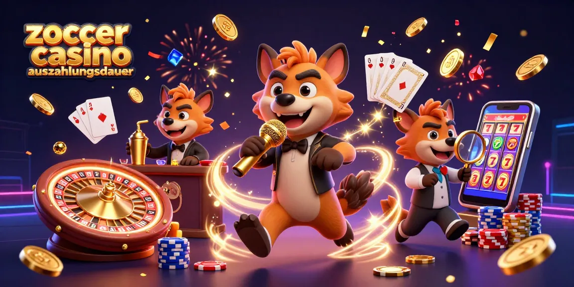 Experience the excitement of zoccer casino auszahlungsdauer with lively hyena characters and vibrant casino elements.
