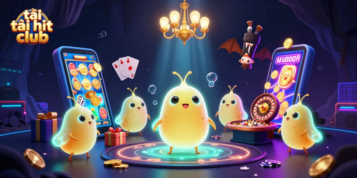 Immerse in the exciting world of tải hit club with vibrant games and glowing illustrations.