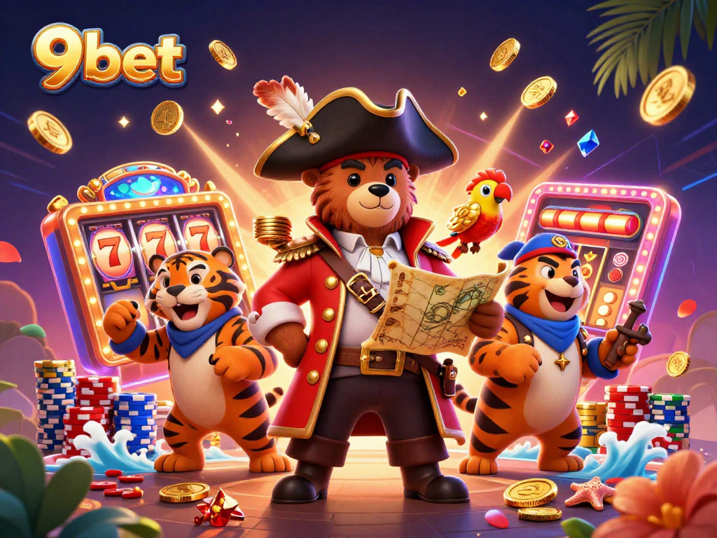 Spin to win at 9bet with pirate-themed jackpots and vibrant casino treasures!
