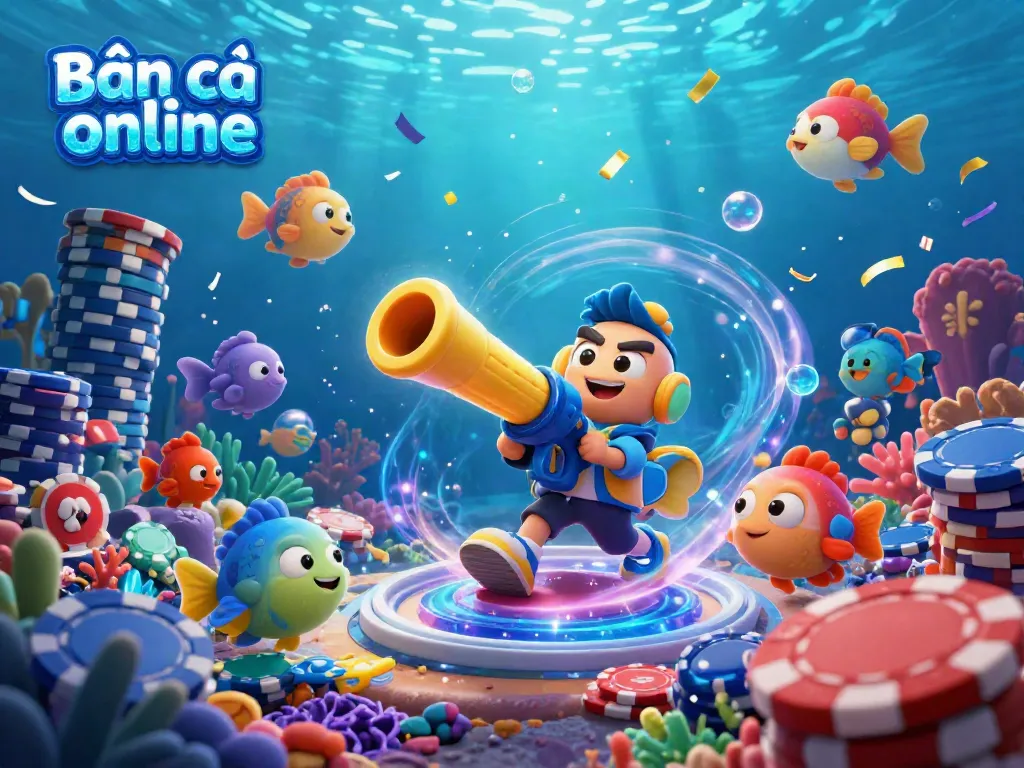 Shoot fish in Bắn cá online with vibrant coral and underwater gameplay experiences.
