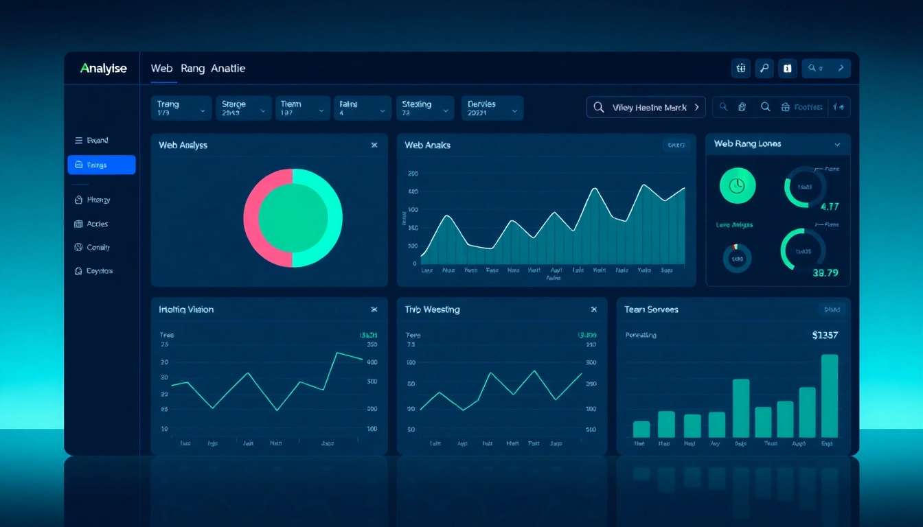 Verfolgen Sieリアltiiyivnan den Web-Rang mit umfassenden Analyse-Tools auf einem modernen Dashboard.