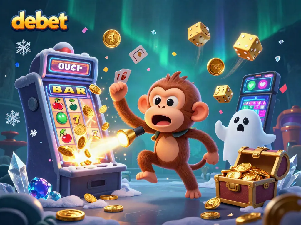 Experience thrilling jackpot moments with debet in this captivating casino scene.