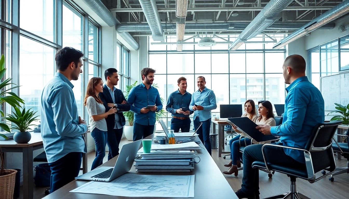 Headhunter Ingenieure bei der Suche nach Talenten in einer modernen Büroumgebung.