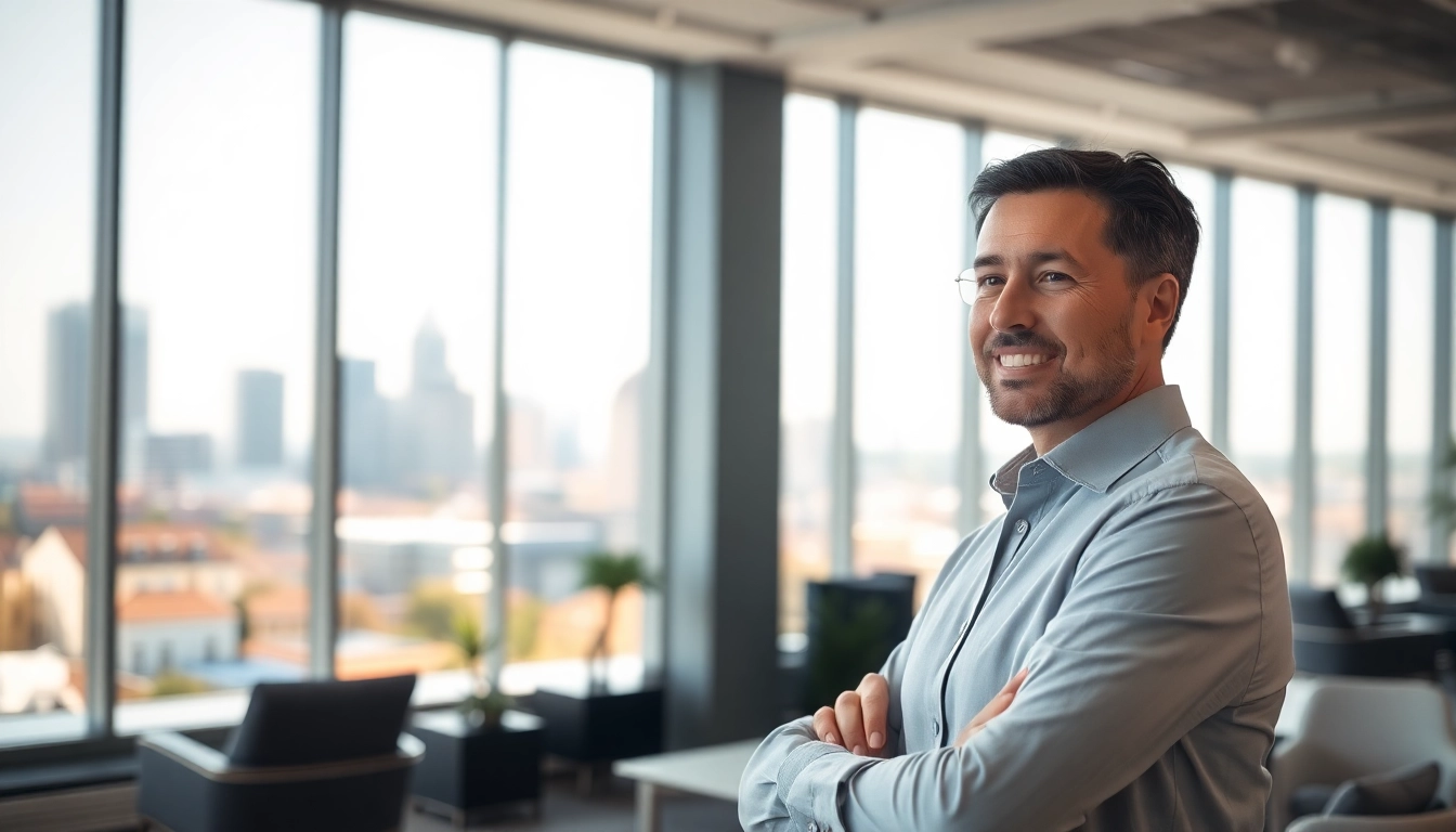 Immobilienmakler Frankfurt Sachsenhausen berät Kunden professionell in modernem Büro.