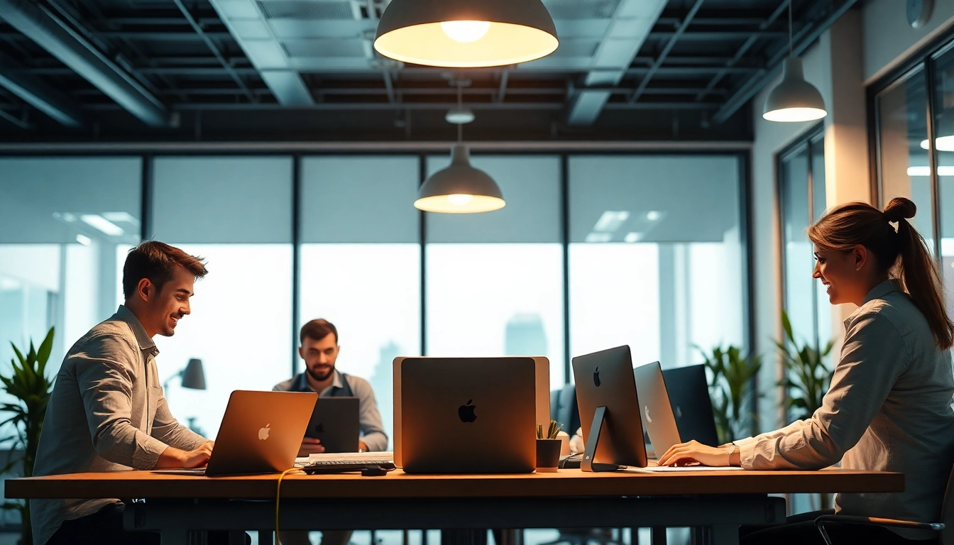 Animationsagentur: Kreatives Team entwickelt innovative Animationen in einem modernen Büro.