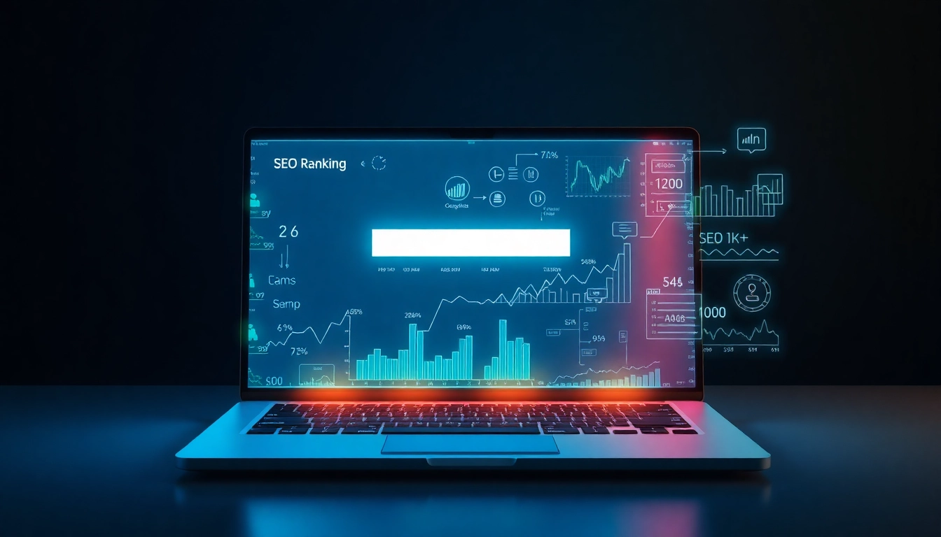 Analysieren Sie das SEO-Ranking mit einer innovativen Suchmaschine und dynamischen Diagrammen.