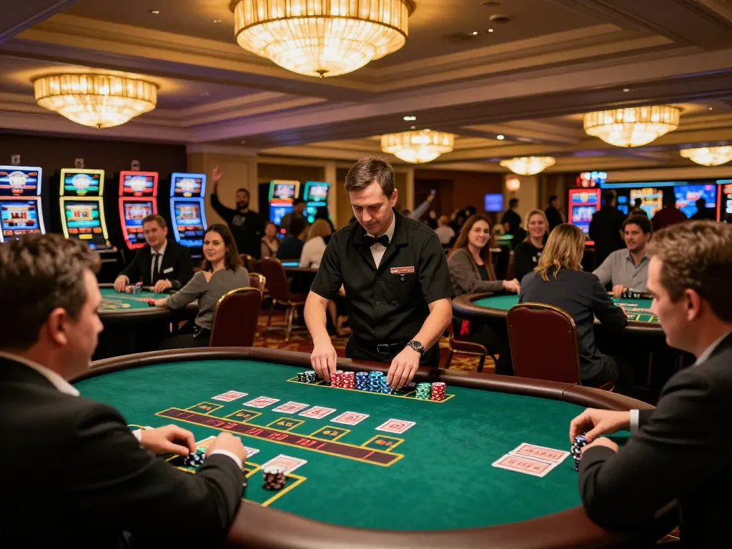 MB66 players engaging in blackjack strategy while enjoying the luxurious casino atmosphere