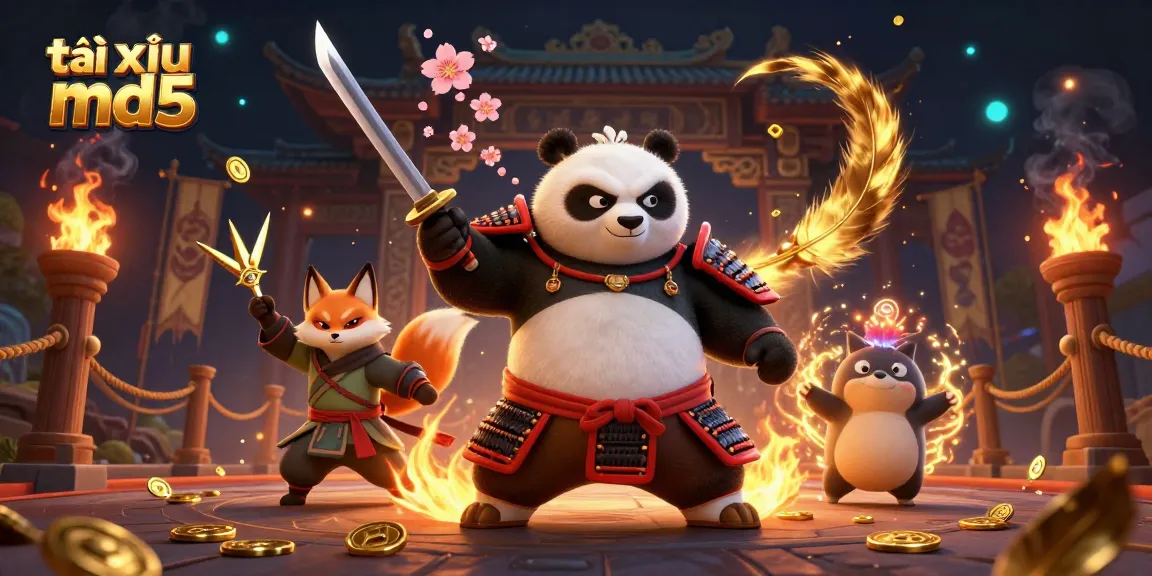 Engage in the exciting gameplay of tài xỉu md5 featuring dynamic characters and vibrant casino elements