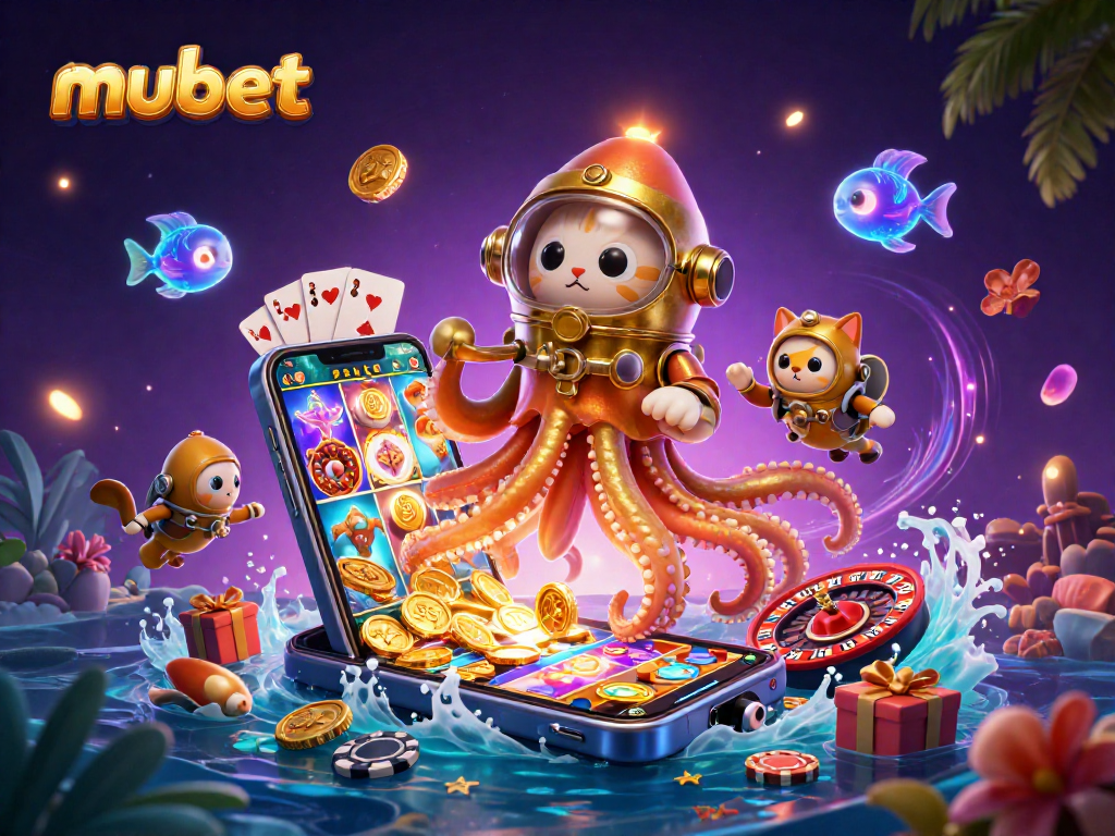 Spin the reels and enjoy the thrills with Mubet's vibrant casino games and treasure-filled adventure.