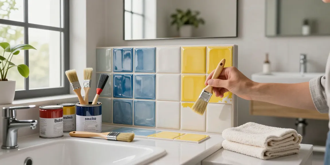 Transformeer uw badkamertegels met creatieve ideeën voor badkamer tegels verven inspiratie.