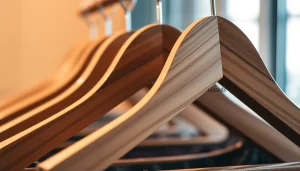 Verleihen Sie Ihren Kleiderbügel mit eigenem branding ein elegantes Design durch maßgeschneiderte Gravuren.