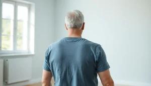 Visualisierung der Schmerzlinderung Bandscheibenvorfall durch therapeutische Übungen in einer ruhigen Umgebung.