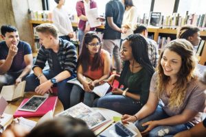 university-students-library-discussion-group