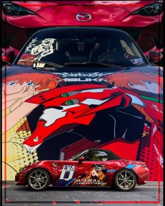 eva anime custom design wrap itasha