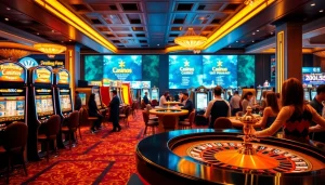 Erleben Sie das ultimative online casino schweiz mit luxuriösen Spielautomaten und live Roulette-Tisch.