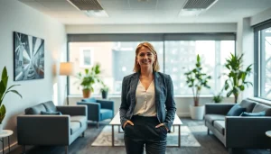 Professioneller Headhunter Saarbrücken führt ein erfolgreiches Geschäftsgespräch in einem modernen Büro.