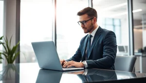Headhunter Oberhausen führt ein professionelles Gespräch in einem modernen Büro.