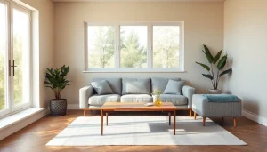 Stilvolles modernes Wohnzimmer mit inspirierender Raumgestaltung, warmen Farben und eleganten Möbeln.