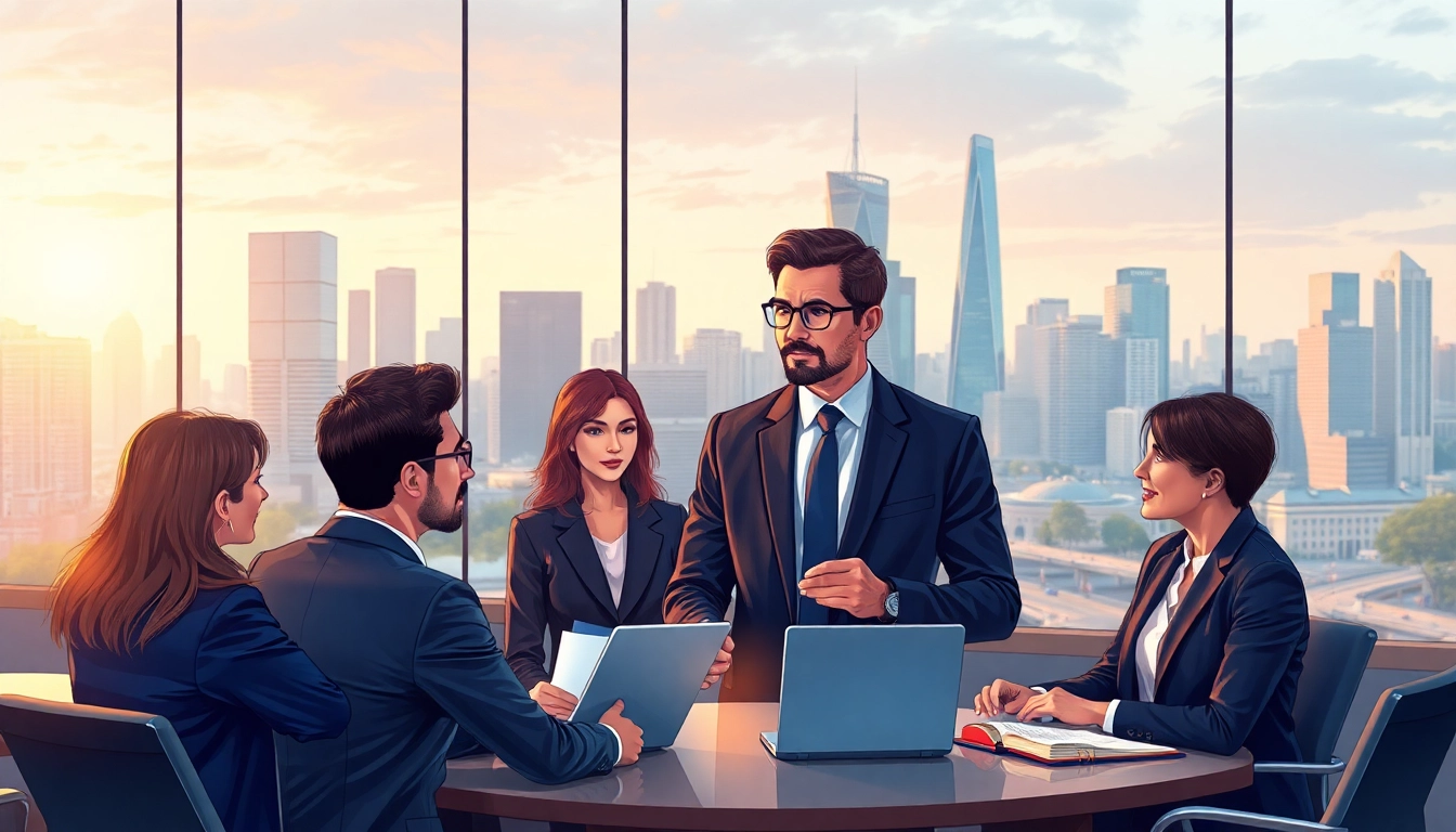 Professioneller Headhunter Frankfurt führt inspirierendes Gespräch mit Kandidaten in modernem Büro.