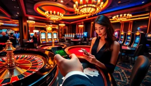 TT88 player placing bets at a luxurious casino table, evoking excitement and professionalism.