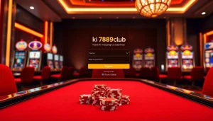 Experience the excitement of đăng ký 789club with vibrant casino visuals illustrating gaming action.