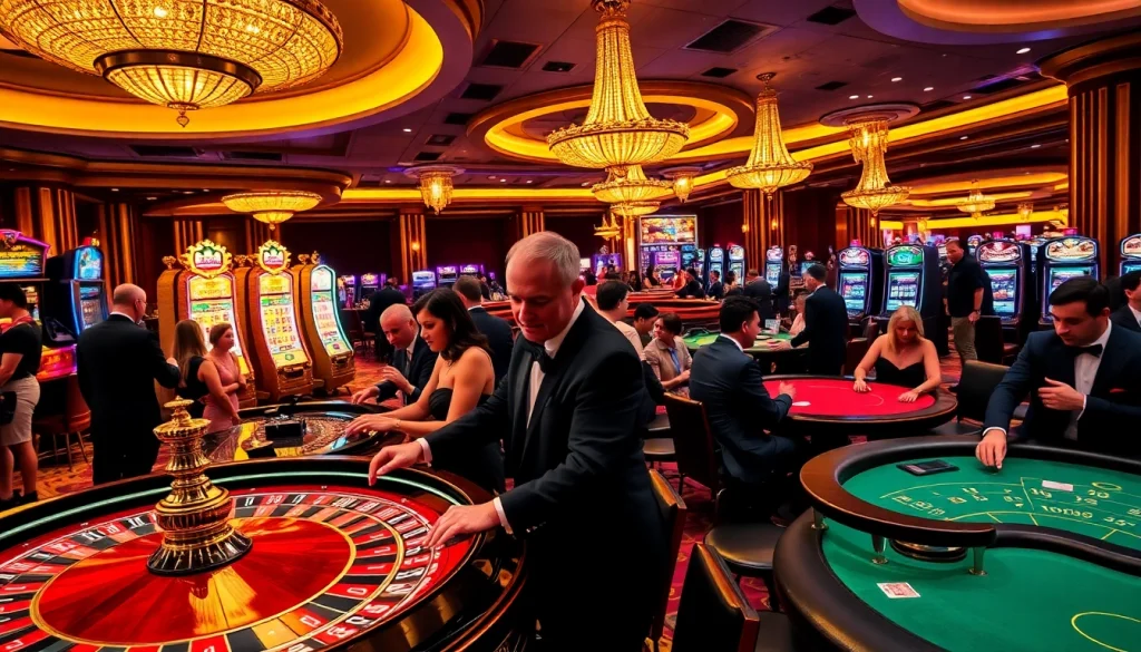 Experience the thrill of gambling action at https://ski10.org/ with players engaged in high-stakes casino games.