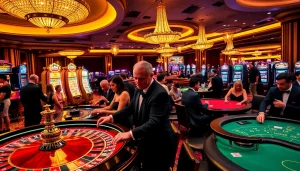 Experience the thrill of gambling action at https://ski10.org/ with players engaged in high-stakes casino games.