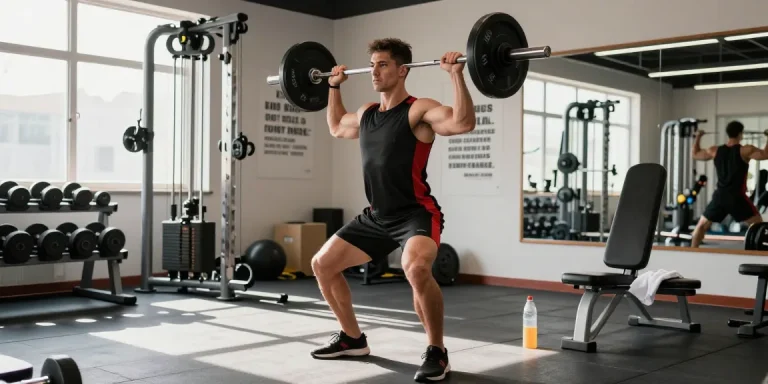Anabolika Shop featuring a dedicated bodybuilder lifting weights in a modern gym, embodying strength.