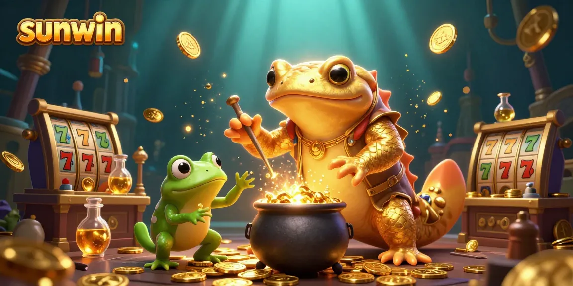 Experience sunwin while gambling with vibrant characters and exciting slot game elements.